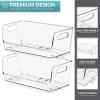 image:imageSorbus Stackable Storage Bins Open Front Clear Stackable Storage Bins Pantry Bins for Storage and Organization Acrylic Stackable Bins for Kitchen Clear Pantry Organizer Bins Small Square 8 PackSmall Wide