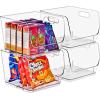 image:imageSorbus Stackable Storage Bins Open Front Clear Stackable Storage Bins Pantry Bins for Storage and Organization Acrylic Stackable Bins for Kitchen Clear Pantry Organizer Bins Small Square 8 PackMedium Square