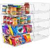 image:imageSorbus Stackable Storage Bins Open Front Clear Stackable Storage Bins Pantry Bins for Storage and Organization Acrylic Stackable Bins for Kitchen Clear Pantry Organizer Bins Small Square 8 PackLarge