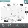 image:imageSorbus Stackable Storage Bins Open Front Clear Stackable Storage Bins Pantry Bins for Storage and Organization Acrylic Stackable Bins for Kitchen Clear Pantry Organizer Bins Small Square 8 PackMedium