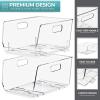 image:imageSorbus Stackable Storage Bins Open Front Clear Stackable Storage Bins Pantry Bins for Storage and Organization Acrylic Stackable Bins for Kitchen Clear Pantry Organizer Bins Small Square 8 PackMedium