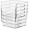 image:imageSorbus Stackable Storage Bins Open Front Clear Stackable Storage Bins Pantry Bins for Storage and Organization Acrylic Stackable Bins for Kitchen Clear Pantry Organizer Bins Small Square 8 PackMedium Square