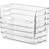 image:imageSorbus Stackable Storage Bins Open Front Clear Stackable Storage Bins Pantry Bins for Storage and Organization Acrylic Stackable Bins for Kitchen Clear Pantry Organizer Bins Small Square 8 PackSmall Wide
