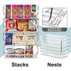 image:imageSorbus Stackable Storage Bins Open Front Clear Stackable Storage Bins Pantry Bins for Storage and Organization Acrylic Stackable Bins for Kitchen Clear Pantry Organizer Bins Small Square 8 PackSmall Wide
