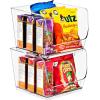 image:imageSorbus Stackable Storage Bins Open Front Clear Stackable Storage Bins Pantry Bins for Storage and Organization Acrylic Stackable Bins for Kitchen Clear Pantry Organizer Bins Small Square 8 PackMedium Square