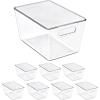 image:imageSorbus Clear Storage Bins with Lids 8 Pack Large Organization Bins with Handles  Clear Stackable Storage Containers for Storage Pantry Fridge Cabinet Closet amp Kitchen Organization  BPAFree8 Pack