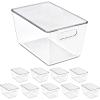 image:imageSorbus Clear Storage Bins with Lids 8 Pack Large Organization Bins with Handles  Clear Stackable Storage Containers for Storage Pantry Fridge Cabinet Closet amp Kitchen Organization  BPAFree10 Pack