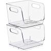 image:imageSorbus Stackable Storage Bins Open Front Clear Stackable Storage Bins Pantry Bins for Storage and Organization Acrylic Stackable Bins for Kitchen Clear Pantry Organizer Bins Small Square 8 PackSmall Square