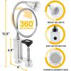 image:imageBBQ Grill Lights Magnetic Base SuperBright LED Lights360 Degree Flexible Gooseneck Weather Resistant Task Lighting Barbecue Grilling Gifts for Men Dad Husband Silver 2 PackSilver