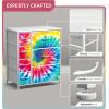 image:imageSorbus Dresser with 7 Drawers  Furniture Storage Chest for Kids Teens Bedroom Nursery Playroom Clothes Toys  Steel Frame Wood Top Tiedye Fabric Bins 7Drawer TiedyeDark Tiedye