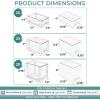 image:imageSorbus Stackable Clear Storage Drawers 6 Pack 2 Large  2 Medium  2 Small PullOut Organizer Bins  Plastic Drawer Organizers for Bathroom Vanity Makeup Under Sink amp Countertop Organization