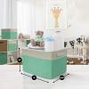 image:imageSorbus Fabric Storage Cubes 15 Inch  Big Sturdy Collapsible Storage Bins with Dual Handles  Foldable Baskets for Organizing Decorative Storage Baskets for Shelves  Home amp Office Use 3 Pack GreenGreen