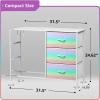 image:imageSorbus Kids Dresser with 8 Drawers  Storage Unit Organizer Chest for Clothes  Bedroom Kids Room Nursery amp Closet TieDye 315 x 12 x 328 DrawerColorful