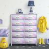 image:imageSorbus Kids Dresser with 8 Drawers  Storage Unit Organizer Chest for Clothes  Bedroom Kids Room Nursery amp Closet TieDye 315 x 12 x 328 DrawerRainbow Sparkle