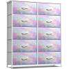 image:imageSorbus Kids Dresser with 8 Drawers  Storage Unit Organizer Chest for Clothes  Bedroom Kids Room Nursery amp Closet TieDye 315 x 12 x 328 DrawerRainbow Sparkle