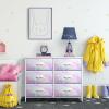 image:imageSorbus Kids Dresser with 8 Drawers  Storage Unit Organizer Chest for Clothes  Bedroom Kids Room Nursery amp Closet TieDye 315 x 12 x 328 DrawerRainbow Sparkle