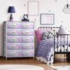 image:imageSorbus Kids Dresser with 8 Drawers  Storage Unit Organizer Chest for Clothes  Bedroom Kids Room Nursery amp Closet TieDye 315 x 12 x 328 DrawerRainbow Sparkle