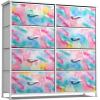 image:imageSorbus Kids Dresser with 8 Drawers  Storage Unit Organizer Chest for Clothes  Bedroom Kids Room Nursery amp Closet TieDye 315 x 12 x 328 DrawerWatercolor