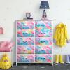 image:imageSorbus Kids Dresser with 8 Drawers  Storage Unit Organizer Chest for Clothes  Bedroom Kids Room Nursery amp Closet TieDye 315 x 12 x 328 DrawerWatercolor