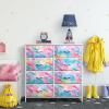 image:imageSorbus Kids Dresser with 8 Drawers  Storage Unit Organizer Chest for Clothes  Bedroom Kids Room Nursery amp Closet TieDye 315 x 12 x 328 DrawerWatercolor