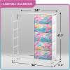 image:imageSorbus Kids Dresser with 8 Drawers  Storage Unit Organizer Chest for Clothes  Bedroom Kids Room Nursery amp Closet TieDye 315 x 12 x 328 DrawerWatercolor