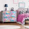 image:imageSorbus Kids Dresser with 8 Drawers  Storage Unit Organizer Chest for Clothes  Bedroom Kids Room Nursery amp Closet TieDye 315 x 12 x 328 DrawerWatercolor