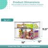 image:imageSorbus Stackable Clear Storage Drawers 6 Pack 2 Wide  4 Small PullOut Organizer Bins  Plastic Drawer Organizers for Bathroom Vanity Makeup Under Sink amp Countertop Organization2 Small  2 Medium