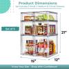 image:imageSorbus Stackable Clear Storage Drawers 6 Pack 2 Wide  4 Small PullOut Organizer Bins  Plastic Drawer Organizers for Bathroom Vanity Makeup Under Sink amp Countertop Organization2 Large  2 Medium  2 Small