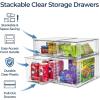 image:imageSorbus Stackable Clear Storage Drawers 6 Pack 2 Wide  4 Small PullOut Organizer Bins  Plastic Drawer Organizers for Bathroom Vanity Makeup Under Sink amp Countertop Organization2 Small  2 Medium
