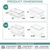 image:imageSorbus Stackable Clear Storage Drawers 6 Pack 2 Wide  4 Small PullOut Organizer Bins  Plastic Drawer Organizers for Bathroom Vanity Makeup Under Sink amp Countertop Organization2 Small  2 Medium