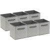 image:imageSorbus Foldable Storage Cube Basket Bin 6 PackChevron Pattern Gray