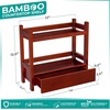image:imageSorbus Bamboo Bathroom Counter Organizer  2Tier Shelf with Hidden Drawer for Vanity Matcha Station Bathroom Sink Organizer Countertop Kitchen amp Office Storage 17Lx65Wx126H BrownEspresso