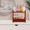 image:imageSorbus Bamboo Bathroom Counter Organizer  2Tier Shelf with Hidden Drawer for Vanity Matcha Station Bathroom Sink Organizer Countertop Kitchen amp Office Storage 17Lx65Wx126H BrownEspresso