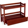 image:imageSorbus Bamboo Bathroom Counter Organizer  2Tier Shelf with Hidden Drawer for Vanity Matcha Station Bathroom Sink Organizer Countertop Kitchen amp Office Storage 17Lx65Wx126H BrownEspresso