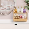 image:imageSorbus Bamboo Bathroom Counter Organizer  2Tier Shelf with Hidden Drawer for Vanity Matcha Station Bathroom Sink Organizer Countertop Kitchen amp Office Storage 17Lx65Wx126H BrownNatural Bamboo