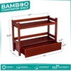 image:imageSorbus Bamboo Bathroom Counter Organizer  2Tier Shelf with Hidden Drawer for Vanity Matcha Station Bathroom Sink Organizer Countertop Kitchen amp Office Storage 17Lx65Wx126H BrownEspresso