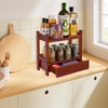 image:imageSorbus Bamboo Bathroom Counter Organizer  2Tier Shelf with Hidden Drawer for Vanity Matcha Station Bathroom Sink Organizer Countertop Kitchen amp Office Storage 17Lx65Wx126H BrownEspresso