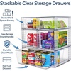 image:imageSorbus Stackable Clear Storage Drawers 5 Pack 1 Wide  2 Medium  2 Small PullOut Organizer Bins  Plastic Drawer Organizers for Bathroom Vanity Makeup Under Sink amp Countertop Organization1 Wide  2 Medium  2 Small