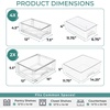 image:imageSorbus Stackable Clear Storage Drawers 5 Pack 1 Wide  2 Medium  2 Small PullOut Organizer Bins  Plastic Drawer Organizers for Bathroom Vanity Makeup Under Sink amp Countertop Organization2 Wide  4 Small