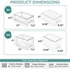 image:imageSorbus Stackable Clear Storage Drawers 5 Pack 1 Wide  2 Medium  2 Small PullOut Organizer Bins  Plastic Drawer Organizers for Bathroom Vanity Makeup Under Sink amp Countertop Organization2 Small  2 Medium