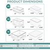 image:imageSorbus Stackable Clear Storage Drawers 5 Pack 1 Wide  2 Medium  2 Small PullOut Organizer Bins  Plastic Drawer Organizers for Bathroom Vanity Makeup Under Sink amp Countertop Organization1 Wide  2 Medium  2 Small