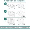 image:imageSorbus Stackable Clear Storage Drawers 5 Pack 1 Wide  2 Medium  2 Small PullOut Organizer Bins  Plastic Drawer Organizers for Bathroom Vanity Makeup Under Sink amp Countertop Organization2 Large  2 Medium  2 Small