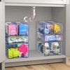 image:imageSorbus 1 Large amp 2 Small Clear Stackable Storage Drawers Plastic Organizer Bins with Handles PullOut Stackable Drawers for Bathroom Closet Medicine Cabinet Pantry Storage Baby Bottle Organizer1 Large  2 Small