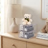 image:imageSorbus Small Clear Stackable Storage Drawers 2Pack Plastic Organizer Bins with Handles PullOut Drawers for Bathroom Closet Medicine Cabinet Pantry Storage Baby Bottle Organizer4 Pack