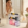 image:imageSorbus Small Clear Stackable Storage Drawers 2Pack Plastic Organizer Bins with Handles PullOut Drawers for Bathroom Closet Medicine Cabinet Pantry Storage Baby Bottle Organizer2 Pack