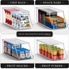 image:imageSorbus Stackable Snack Organizer Bins Open Front  Clear Pantry Storage Bins for Chips Snacks amp Food Pouches  Kitchen Pantry Organizer 2 Pack4 Pack