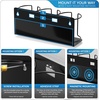 image:imageSorbus Stanley Cup Organizer  3Cup Holder for Cabinet Fridge or Wall  Magnetic or Screw Mount  Stanley Storage Organizer for 20oz 30oz 40oz Cups Tumblers and Water Bottles Silver 1PackBlack