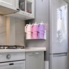 image:imageSorbus Stanley Cup Organizer  3Cup Holder for Cabinet Fridge or Wall  Magnetic or Screw Mount  Stanley Storage Organizer for 20oz 30oz 40oz Cups Tumblers and Water Bottles Silver 1PackWhite