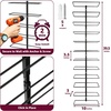 image:imageSorbus Wall Mount Wine Rack  Holds 12 Bottles  Black Metal Wine Bottle Holder for Wall Modern Wine Rack for Home Bar Kitchen12 Tier