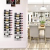 image:imageSorbus Wall Mount Wine Rack  Holds 12 Bottles  Black Metal Wine Bottle Holder for Wall Modern Wine Rack for Home Bar Kitchen12 Tier